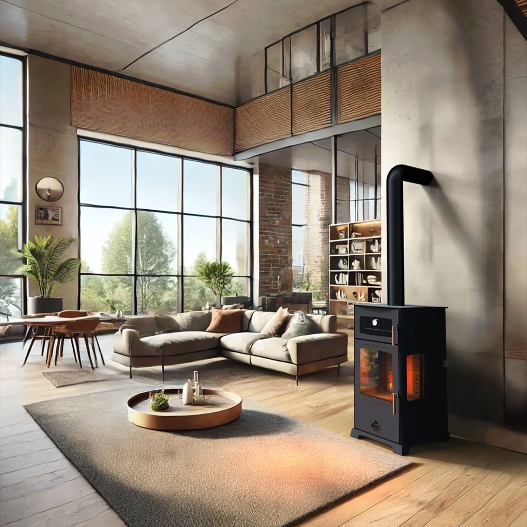Babas Stove Gold Plus 12kw Manuel Kuzineli Odun Ve Pelet Sobası